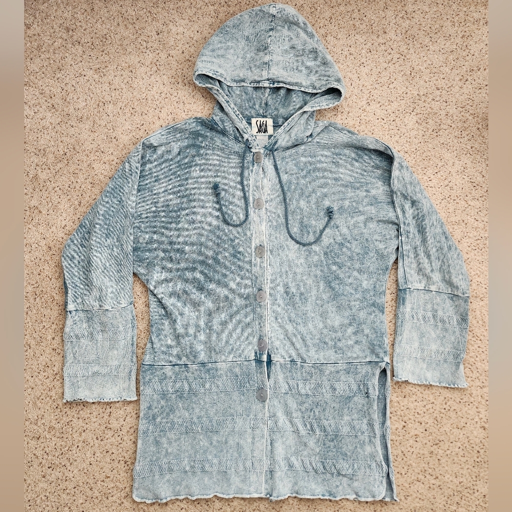 Saga Blue Tie Dye Cardigan